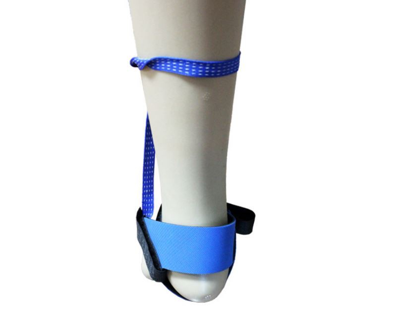 blue heel strap